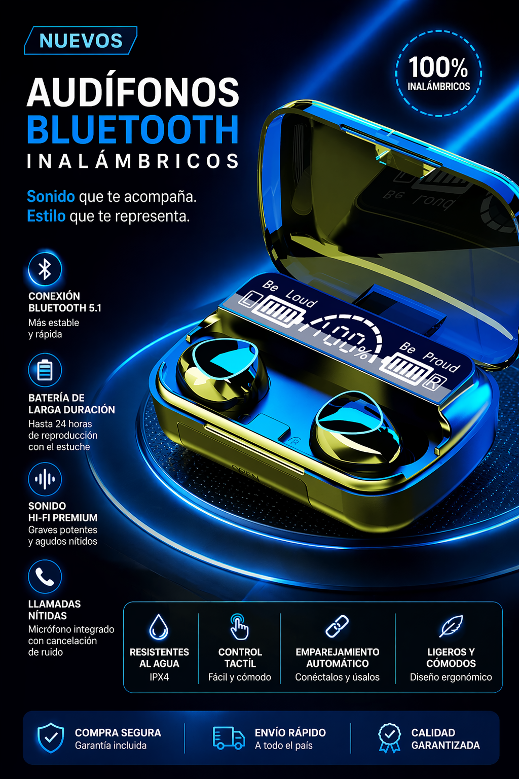 Auriculares Inalámbricos m10