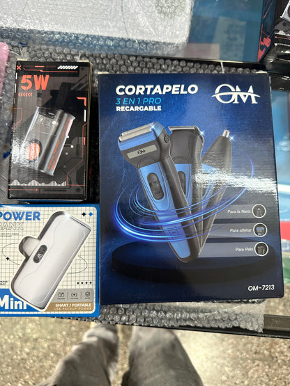 OFERTA DÍA DEL PADRE cortapelo 3 en 1 + cargador portatil + parlante portatil